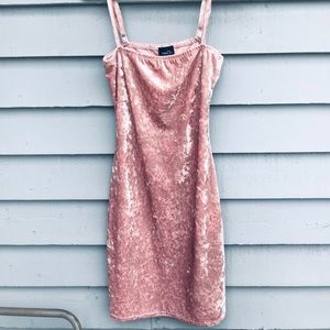 Pink Velvet Dress